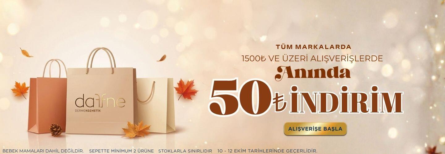1500 tl'ye 50'tl Kampanya 10-12 Ekim