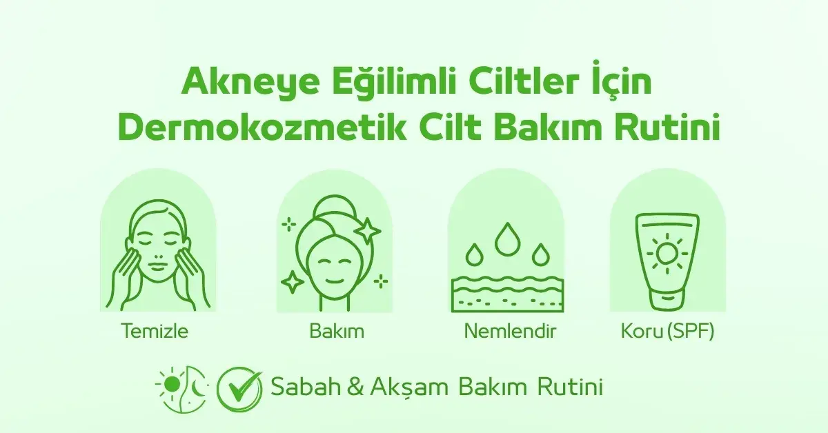 Akneye Eğilimli Ciltler İçin Dermokozmetik Cilt Bakım Rutini