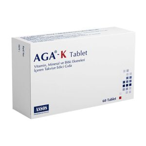 AGA-K Takviye Edici Gıda 60 Tablet - Assos