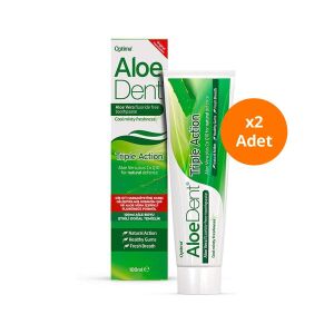 AloeDent Triple Action Aloe Vera Diş Macunu 100 ml x2 Adet - AloeDent
