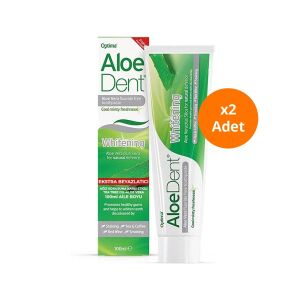 AloeDent Whitening Aloe Vera Diş Macunu 100 ml x2 Adet - AloeDent