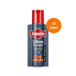 Alpecin Caffeine Shampoo C1 - Kafein İçeren Dökülme Karşıtı Şampuan 250 ml x 2 Adet - Alpecin