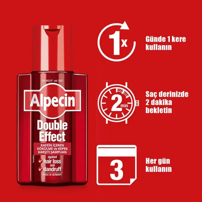 Alpecin Double Effect Dökülme Karşıtı Bakım Seti - 5