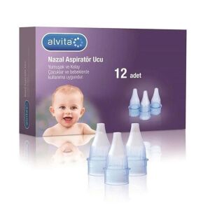 Alvita Nazal Aspiratör Yedek Uç 12 Adet - Alvita