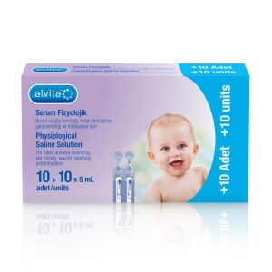 Alvita Serum Fizyolojik 20 Flakon x 5 ml - Alvita
