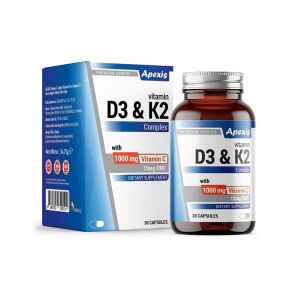 Apexis Vitamin D3 & K2 Complex 30 Tablet - Apexis
