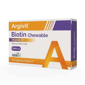 Argivit Biotin Chewable 60 Çiğneme Tableti - Argivit