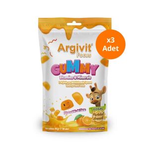 Argivit Focus Gummy Takviye Edici Gıda 30 Adet Çiğnenebilir Form x3 Adet - Argivit