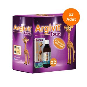 Argivit Focus Şurup İkili Aile Paketi 2x150 ml x3 Paket - Argivit