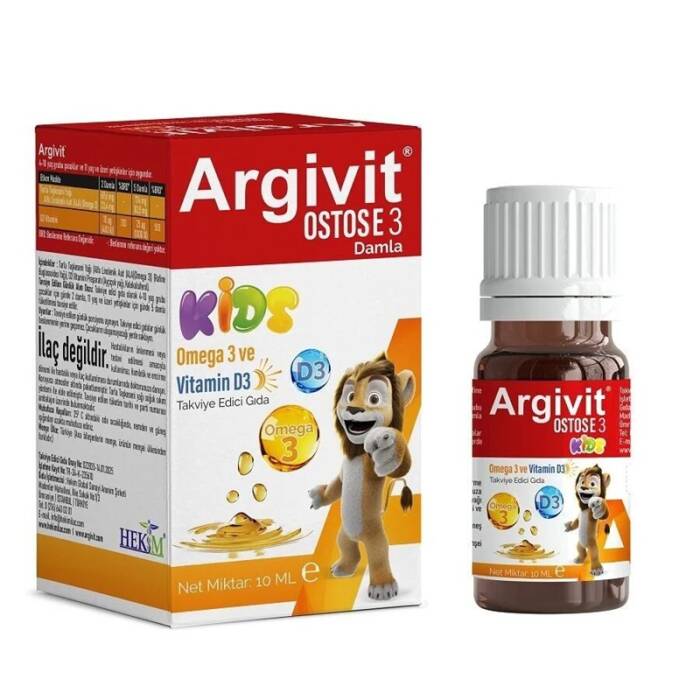 Argivit Ostosse3 KIDS Damla 10 ml - 1