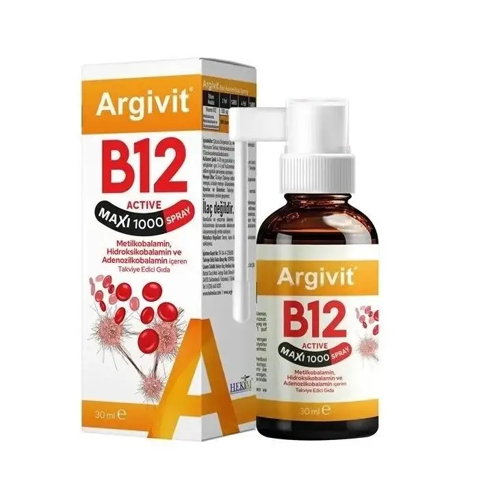 Argivit Vitamin B12 Active Maxi 1000 Sprey 30 ml - 1