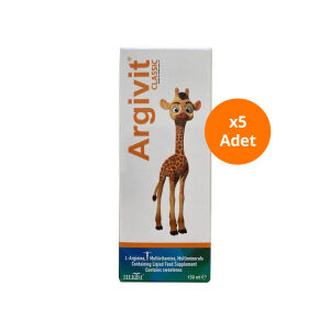 Argivit Vitamin Mineral L-Arjinin Şurup 150 ml x 5 Adet - Argivit