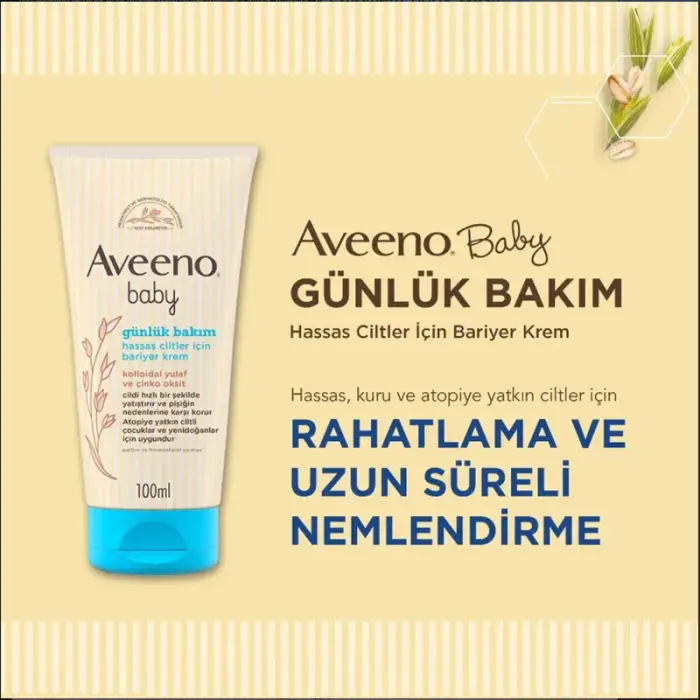 Aveeno Baby Günlük Bakım Bariyer Krem 100 ml - 2