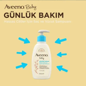 Aveeno Baby Günlük Bakım Hassas Ciltler için Saç ve Vücut Şampuanı 300 ml - 2