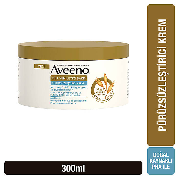 Aveeno Cilt Yenileyici Bakım Pürüzsüzleştirici Krem 300 ml - 2