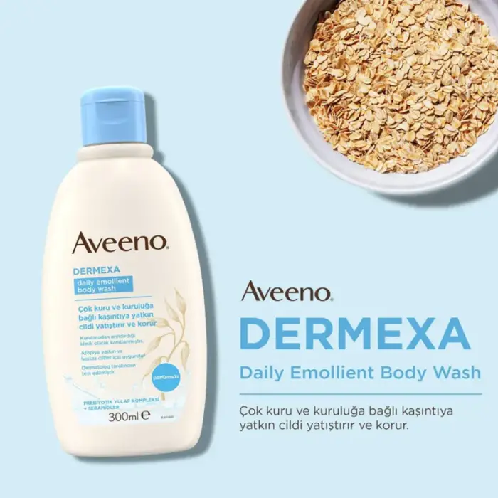 Aveeno Dermexa Emollient Body Wash 300ml - 3