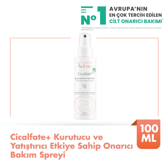 Avene Cicalfate+ Kurutucu ve Yatıştırıcı Etkiye Sahip Onarıcı Bakım Spreyi 100 ml - 2