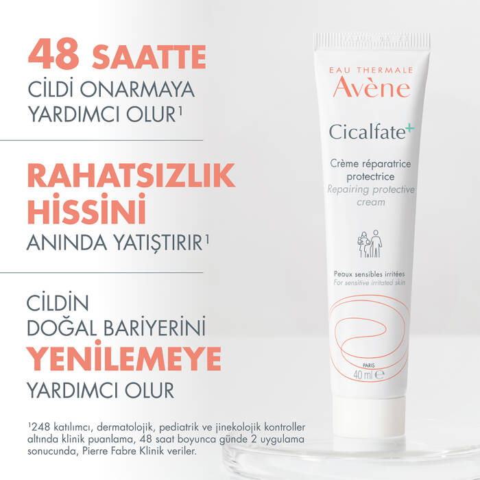 Avene Cicalfate+ Yıpranmış Hassas Ciltlerin Yatışmasına ve Onarılmasına Yardımcı Bakım Kremi 40 ml - 4