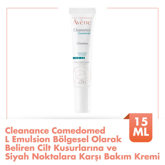 Avene Cleanance Comedomed L Emulsion Bölgesel Olarak Beliren Cilt Kusurlarına ve Siyah Noktalara Karşı Bakım Kremi 15 ml - 2