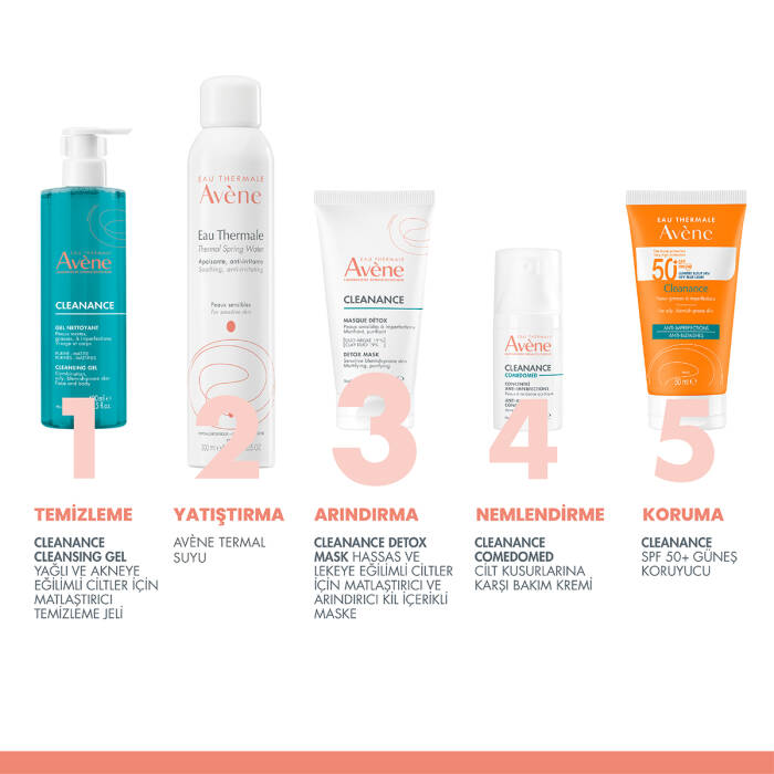 Avene Cleanance Hassas ve Lekeye Eğilimli Ciltler için Matlaştırıcı ve Arındırıcı Kil İçerikli Maske 50 ml - 3