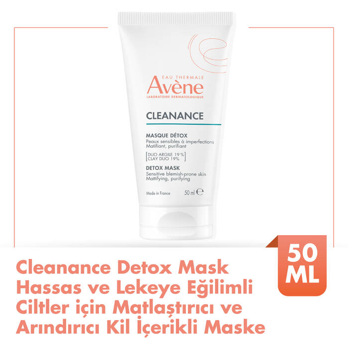 Avene Cleanance Hassas ve Lekeye Eğilimli Ciltler için Matlaştırıcı ve Arındırıcı Kil İçerikli Maske 50 ml - 2