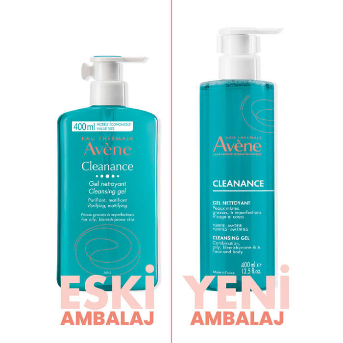 Avene Cleanance Yağlı ve Akneye Eğilimli Ciltler için Matlaştırıcı Temizleme Jeli 400 ml - 2