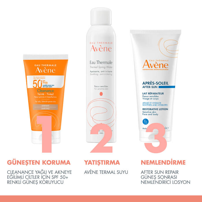 Avene Cleanance Yağlı ve Akneye Eğilimli Ciltler için SPF 50+ Renkli Güneş Koruyucu 50 ml - 7