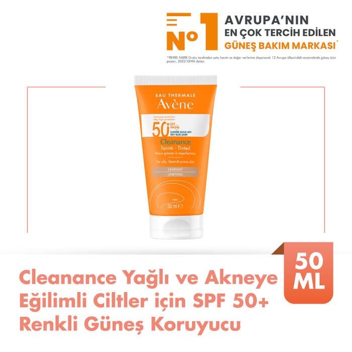 Avene Cleanance Yağlı ve Akneye Eğilimli Ciltler için SPF 50+ Renkli Güneş Koruyucu 50 ml - 2