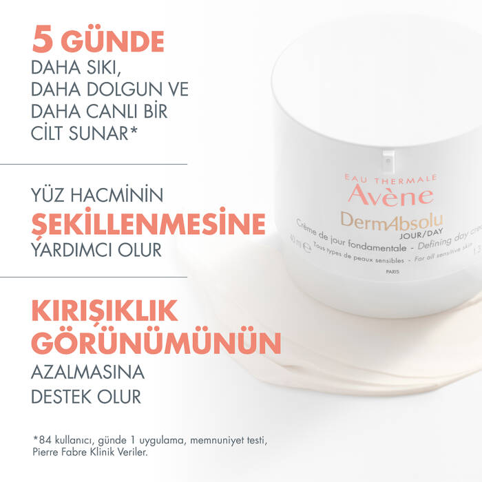 Avene DermAbsolu Sıklık ve Yoğunluk Kaybı Yaşayan Ciltler İçin Gündüz Bakım Kremi 40 ml - 6