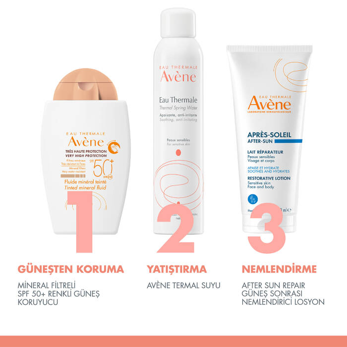 Avene Fluide Mineral Filtreli SPF 50+ Renkli Güneş Koruyucu 40 ml - 7