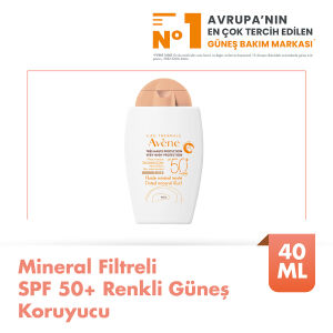 Avene Fluide Mineral Filtreli SPF 50+ Renkli Güneş Koruyucu 40 ml - 2