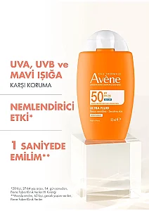 Avene Fluide SPF 50+ Normal ve Karma Ciltler için Güneş Koruyucu 50 ml - 3