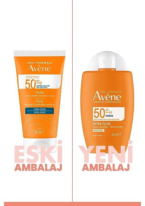 Avene Fluide SPF 50+ Normal ve Karma Ciltler için Güneş Koruyucu 50 ml - 2