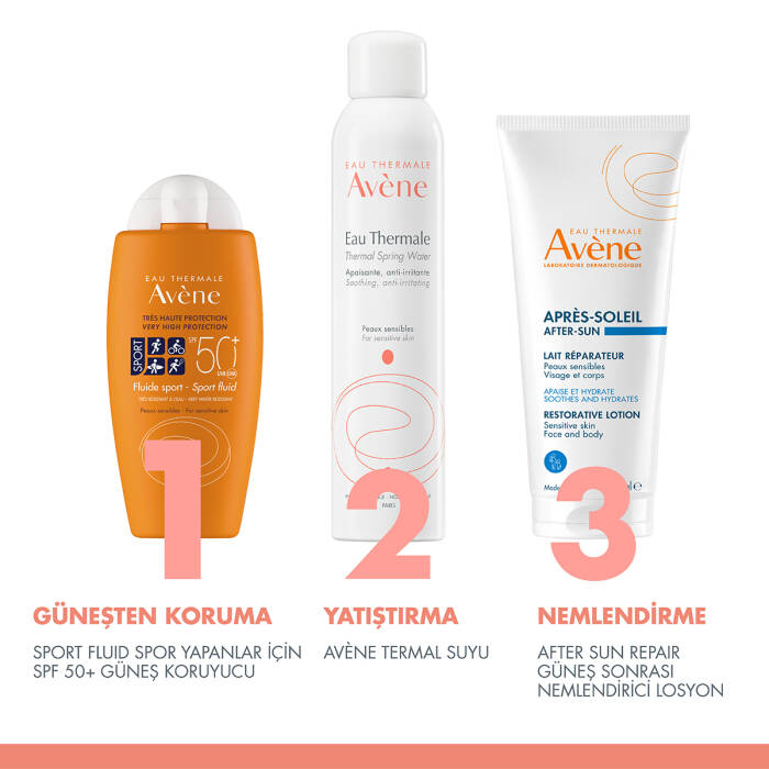 Avene Fluide Spor Yapanlar İçin SPF 50+ Güneş Koruyucu 100 ml - 7
