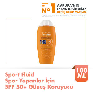 Avene Fluide Spor Yapanlar İçin SPF 50+ Güneş Koruyucu 100 ml - 2