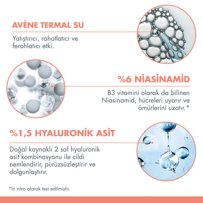 Avene Hyaluron ACTIV B3 Hyaluronik Asit ve Niasinamid İçerikli Dolgunlaştırıcı Konsantre Serum 30 ml - 5