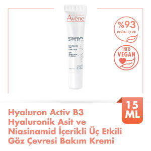 Avene Hyaluron ACTIV B3 Hyaluronik Asit ve Niasinamid İçerikli Üç Etkili Göz Çevresi Bakım Kremi 15 ml - 2