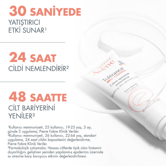 Avene Tolerance Control Soothing Skin Recovery Cream Yatıştırıcı Yeniden Yapılandırıcı Cilt Bakım Kremi 40 ml - 6