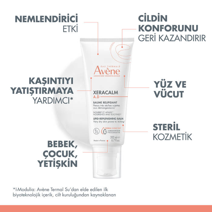 Avene XeraCalm AD Atopiye Eğilimli Ciltler için Nemlendirici Balsam 200 ml - 4