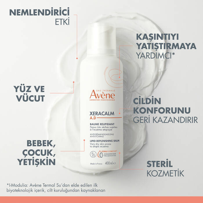 Avene XeraCalm AD Atopiye Eğilimli Ciltler için Nemlendirici Balsam 400 ml - 4