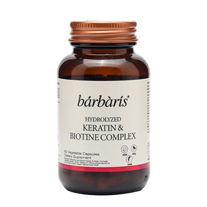 Barbaris Hydrolyzed Keratin & Biotine Complex 60 Kapsül - 1