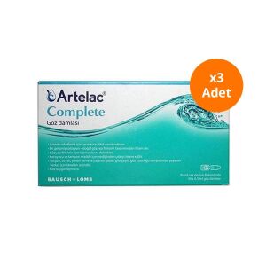 Bausch & Lomb Artelac Complete Göz Damlası 30 Flakon x 0,5 ml x 3Adet - Artelac