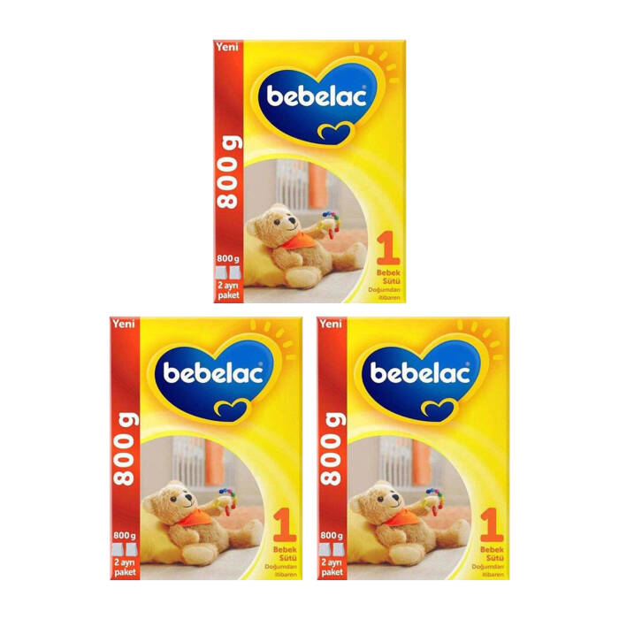 Bebelac 1 Bebek Sütü 0-6 Ay 800 gr x 3 Adet - 1