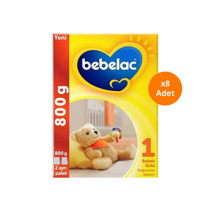 Bebelac 1 Bebek Sütü 0-6 Ay 800 gr x 8 Adet - 1