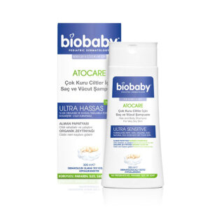 Biobaby Atocare Çok Kuru Ciltler Saç Ve Vücut Şampuanı 300 ml - Biobaby