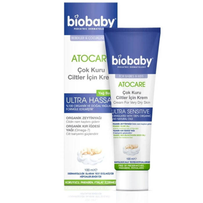 Biobaby Atocare Kuru ve Çok Kuru Ciltler İçin Krem 100 ml - 1