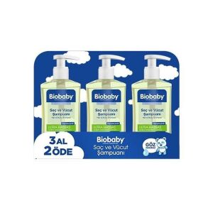 Biobaby Saç ve Vücut Şampuanı 500 ml - 3 Al 2 Öde - Biobaby