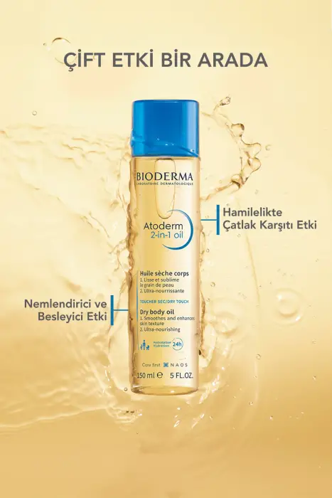 Bioderma Atoderm Hamileler için Çatlak Önleyici, Nemlendirici ve Besleyici Cilt Bakım Seti - 5