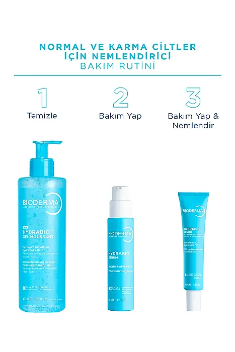 Bioderma Hydrabio Light Normal ve Karma Ciltler İçin Hyaluronik Asit İçeren Su Bazlı Nemlendirici Krem 40 ml - 9