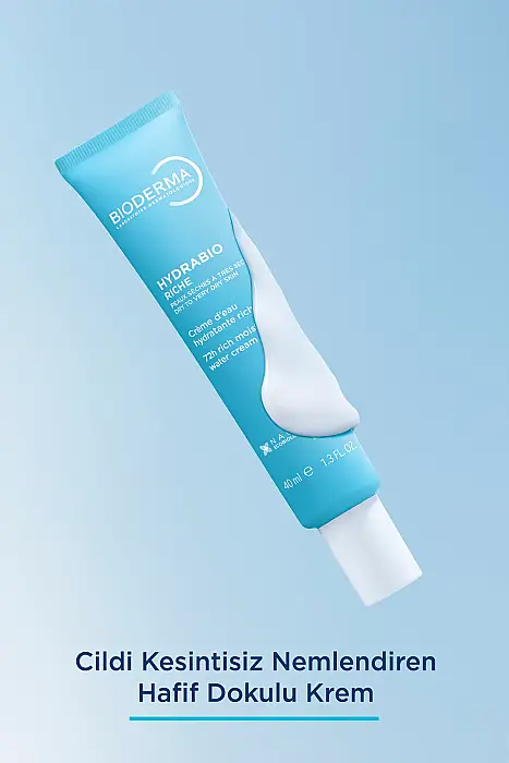 Bioderma Hydrabio Rich Kuru Ciltler İçin Hyaluronik Asit İçeren Su Bazlı Nemlendirici Bakım Kremi 40 ml - 9